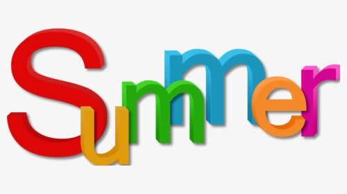 Summer Word Clip Art - Summer Fun Transparent Background, HD Png Download, Free Download