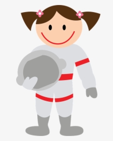 Clip Art Girl Astronaut, HD Png Download, Free Download