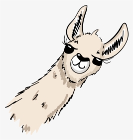 #freetoedit #ftesticker #lama #overlaysticker #cute - Clipart Llama Head Cartoon, HD Png Download, Free Download