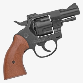 Blank Firing - Wood Grip 38 Pistol, HD Png Download, Free Download