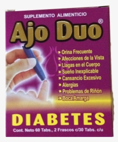 Ajo Duo Diabetes - Capsulas De Ajo Para Diabetes, HD Png Download, Free Download