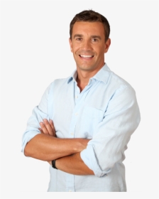 Happy Man Background Png Image - Man With Arms Crossed Png, Transparent Png, Free Download