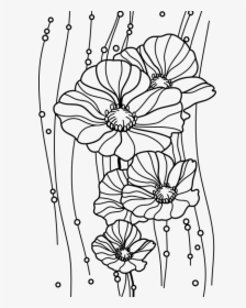 Transparent Flowers Vintage Vector Png - Vintage Flowers Black And White, Png Download, Free Download