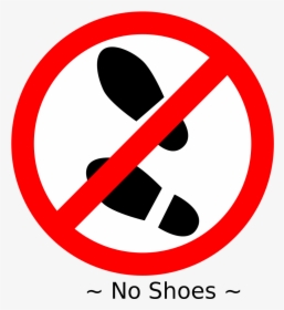 No Shoes Sign, HD Png Download, Free Download