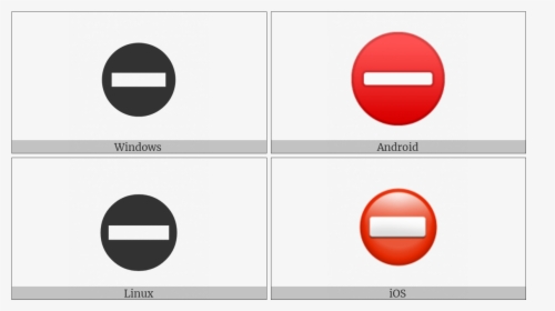 No Entry On Various Operating Systems - Circle, HD Png Download, Free Download