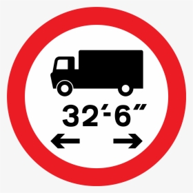 Truck No Entry Signages - Length Limit Road Sign, HD Png Download, Free Download