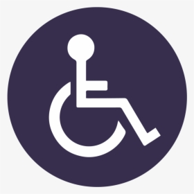 Disabled Handicap Symbol Png - Handicap Toilet Height, Transparent Png, Free Download