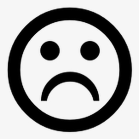 Black And White Sad Face - Sad Boy Emoji Png, Transparent Png, Free Download