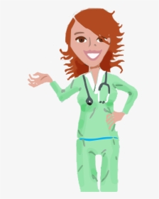 Nurse At Computer Clipart - Nursing Free Clip Art, HD Png Download, Free Download
