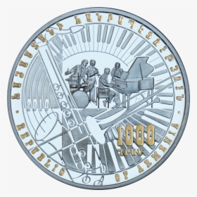 Am 1000 Dram Ag 2010 Jazz A - Jazz Coin, HD Png Download, Free Download