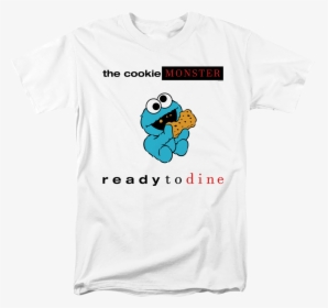 Cookie Monster Ready To Dine Sesame Street T-shirt - Girl Scout Cookies Shirt, HD Png Download, Free Download