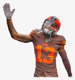Jersey Swap Cut-out Of Odell Beckham Jr - Football Player, HD Png Download, Free Download