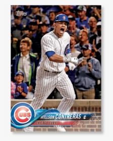 Contreras Chicago Cubs Jersey Png - Contreras 2018 Baseball Cards, Transparent Png, Free Download