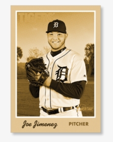 Joe Jimenez 2019 Heritage Baseball Base Poster Gold - Baseball Player, HD Png Download, Free Download