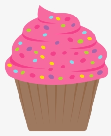 Birthday Cupcake Clip Art Clipart Cute Transparent - Transparent Background Cupcake Png, Png Download, Free Download