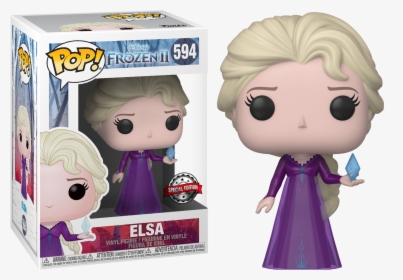 Elsa With Crystal Us Exclusive Pop Vinyl Figure - Funko Pop Frozen 2 Elsa, HD Png Download, Free Download