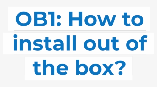 Unboxing Ob1 Text - Bwi, HD Png Download, Free Download