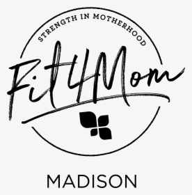 F4m7628 Photo Overlay Emblem Blk Madison - Fit4mom Logo, HD Png Download, Free Download