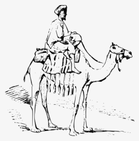 Drawing Camel Transparent Png Clipart Free Download - Camel Caravan To Draw, Png Download, Free Download