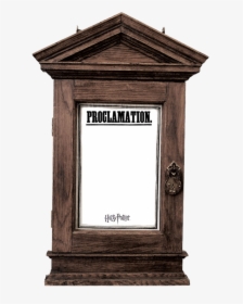 L Proclamation Frame Blank - Harry Potter Decree Wall, HD Png Download, Free Download