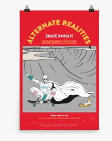 Moon Knight 40oz Skate Park Skater Marvel Print - Banner, HD Png Download, Free Download