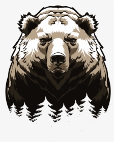 American Black Bear Grizzly Bear Vector Graphics Giant - Grizzly Bear Free Vector, HD Png Download, Free Download