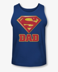 Superman Super Dad Adult Tank Top, HD Png Download, Free Download