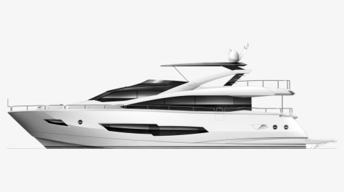 Yacht Png Side Profile - Luxury Yacht, Transparent Png, Free Download