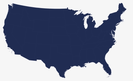 Maps Clipart Blue - United States Transparent Background, HD Png Download, Free Download