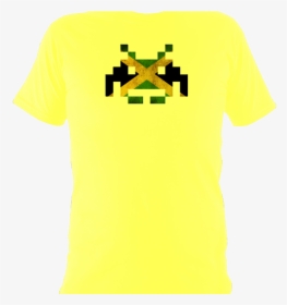 Space Invader Says Irie, Man , Png Download - Active Shirt, Transparent Png, Free Download