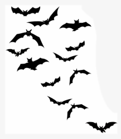 #freetoedit #flying #bats - Flock Of Bats Silhouette, HD Png Download, Free Download
