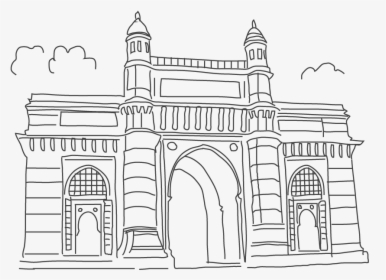 India Gate - India Gate Sketch Drawing, HD Png Download, Free Download