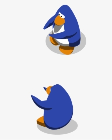 Old Blue Clapping Penguins - Club Penguin Penguin Png, Transparent Png, Free Download