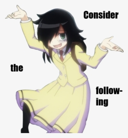 Watamote Consider The Following, HD Png Download, Free Download