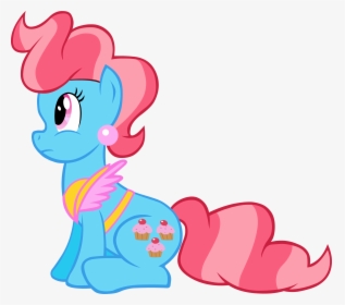 Mrs Cake Vector Sitting ) - My Little Pony Mrs Cupcake - Mlp Mrs Cup Cake, HD Png Download, Free Download