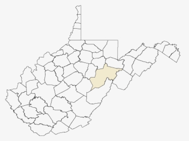 West Virginia Outline With Counties, HD Png Download, Free Download
