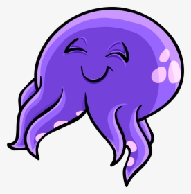 Club Puffle Rewritten Wiki - Club Penguin Squid Hat, HD Png Download, Free Download