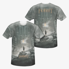 Front And Back Hobbit Poster T-shirt - Active Shirt, HD Png Download, Free Download