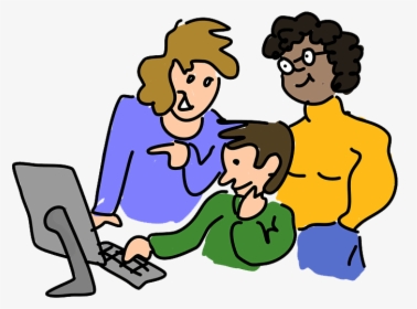 Parent Teacher Conference Png - People Working Together Clip Art, Transparent Png, Free Download