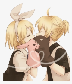 Rin Y Len Kagamine Beso, HD Png Download, Free Download