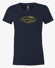 Radical Conspiracy Theory Women"s T Shirt, Navy, Bowling, - T-shirt, HD Png Download, Free Download