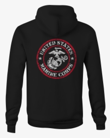 Zip Up Hoodie Stamp Seal Marines Hooded Sweatshirt - Hoodie, HD Png Download, Free Download
