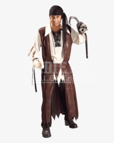 Mens Caribbean Pirate Costume - Brown Pirate Costume Mens, HD Png Download, Free Download