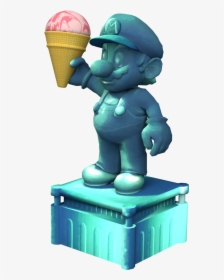 Mario Statue Png - Ice Cream Cone, Transparent Png, Free Download