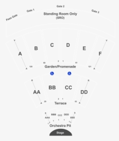 Seating Chart Cal Coast Credit Union Amphitheater, HD Png Download, Free Download