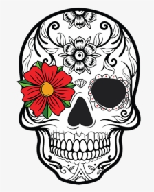 Drawing Day Of The Dead Skull, HD Png Download, Free Download