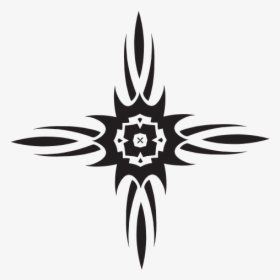 Cross Tribal Style - Line Art, HD Png Download, Free Download