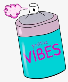 Vibes Pilox Spray Goodvibes Positivevibes Tumblr Pastel - Spraying Positive Vibes Png, Transparent Png, Free Download