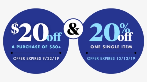 $20 Off A Purchase Of $80 Offer Expires 9/22/19 & 20%, HD Png Download, Free Download