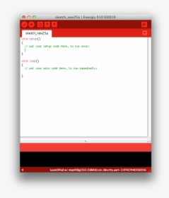 Energiamainwindow - Energia Msp430, HD Png Download, Free Download